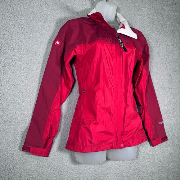 Marmot Lightweight Windbreaker Jacket Womens Small Red‎ Outdoor Hiking Vented - Picture 13 of 16